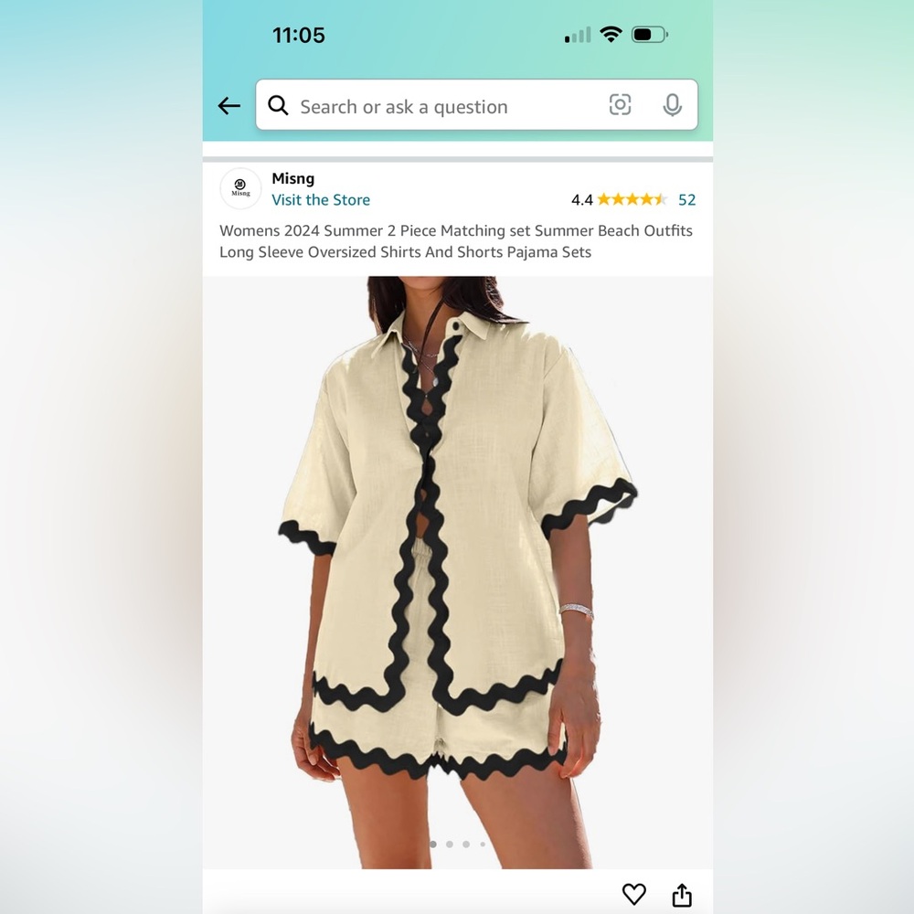 Two piece never worn beach set